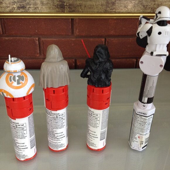 Disney 3 Star War Real Sound Talker Candy Dispensers + Storm Trooper - Picture 3 of 3